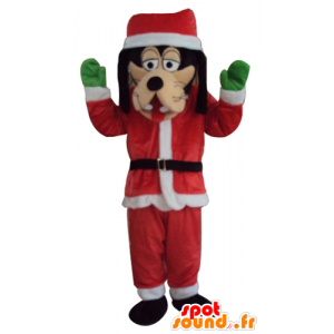 Goofy mascot dressed as Santa Claus outfit - MASFR23941 - Mascots Dingo