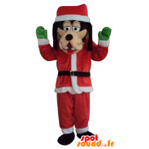 Klønete maskot kledd som Santa Claus antrekket - MASFR23941 - Maskoter Dingo