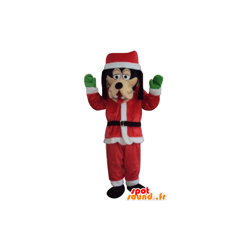 Goofy mascotte verkleed als kerstman outfit - MASFR23941 - mascottes Dingo