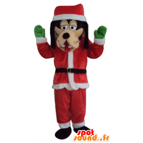 Fedtmule maskot, klædt i julemandsdragt - Spotsound maskot
