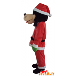 Fedtmule maskot, klædt i julemandsdragt - Spotsound maskot