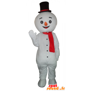 Giant snømann maskot og smilende - MASFR23942 - Ikke-klassifiserte Mascots