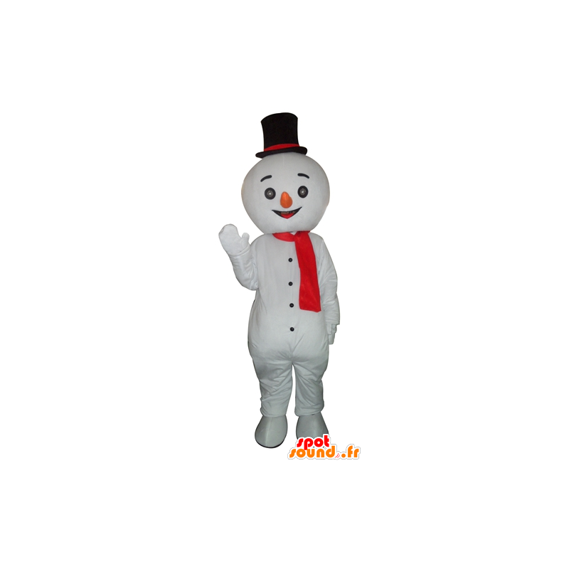 Giant sneeuwman mascotte en lachend - MASFR23942 - Niet-ingedeelde Mascottes