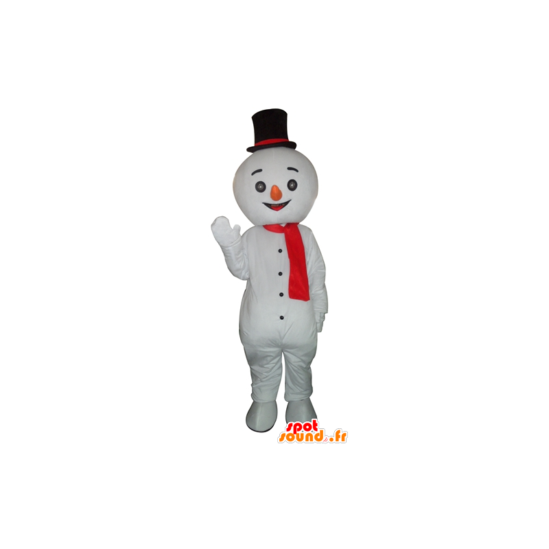 Mascote do boneco de neve gigante e sorrindo - MASFR23942 - Mascotes não classificados