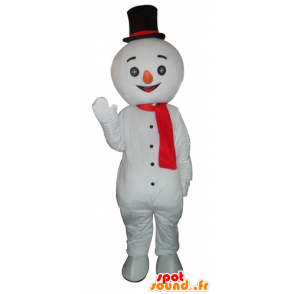 Mascote do boneco de neve gigante e sorrindo - MASFR23942 - Mascotes não classificados