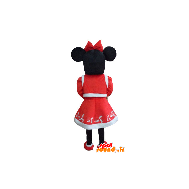 Mascotte de Minnie Mouse, habillée en tenue de Noël - MASFR23944 - Mascottes Mickey Mouse