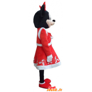 Minnie Mouse mascot, dressed in Christmas attire - MASFR23944 - Mickey Mouse mascots