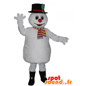 Snowman mascot, sweet, colorful and cute - MASFR23946 - Mascots unclassified