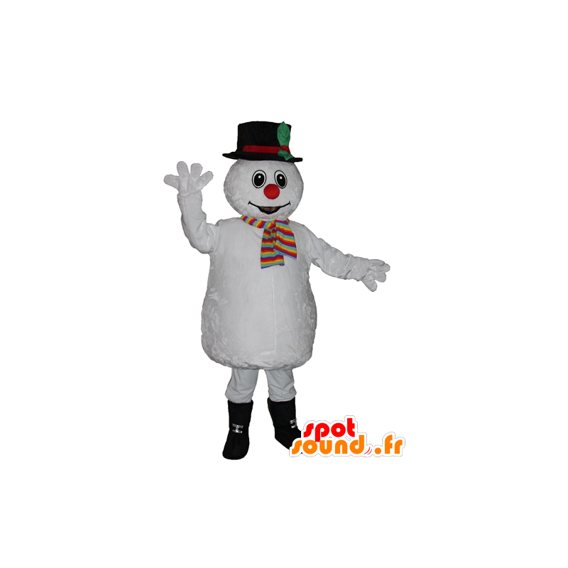 Snowman mascot, sweet, colorful and cute - MASFR23946 - Mascots unclassified