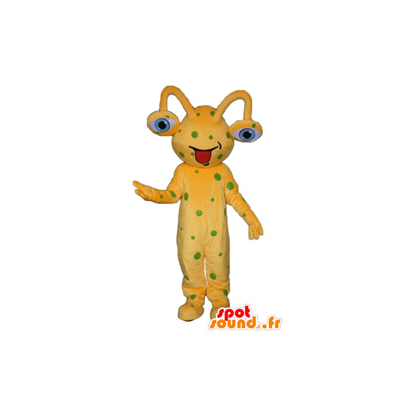 Yellow Alien-Maskottchen grüne Erbsen - MASFR23950 - Maskottchen nicht klassifizierte