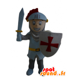 Boy mascot, Knight, with a helmet and a shield - MASFR23955 - Mascots of Knights