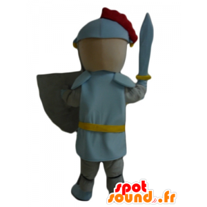 Boy maskot, rytíř s přilbou a štítem - MASFR23955 - Maskoti Knights