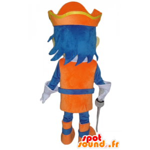 Maskottpojke, riddare med blått hår - Spotsound maskot