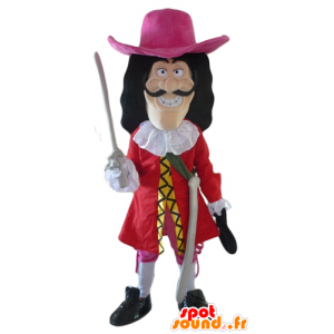 Captain Hook maskot, skurkaktig karaktär i Peter Pan -