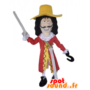 Mascotte de Capitaine Crochet, méchant personnage dans Peter Pan - MASFR23960 - Mascottes Personnages célèbres