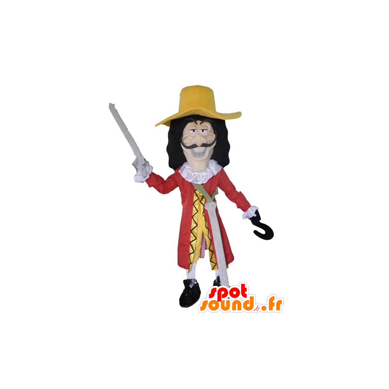 Mascot Capitão Gancho, caráter perverso em Peter Pan - MASFR23960 - Celebridades Mascotes