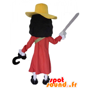 Mascot Captain Hook, wicked character in Peter Pan - MASFR23960 - Mascots famous characters