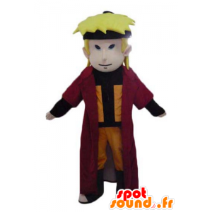 Blond boy mascot samurai manga character - MASFR23967 - Mascots boys and girls