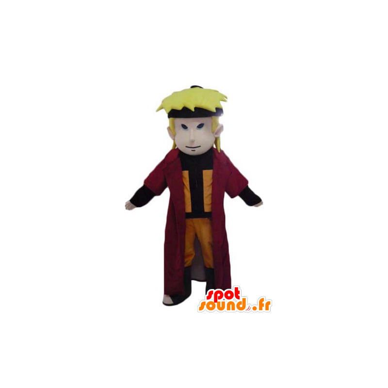Loiro mascote menino, samurai caráter de Manga - MASFR23967 - Mascotes Boys and Girls