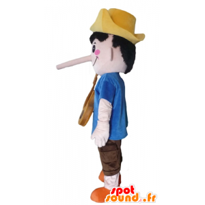 Mascot av Pinocchio, den berømte tegneseriefigur - MASFR23969 - Maskoter Pinocchio