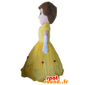 Vrouwelijke mascotte, gele jurk prinses - MASFR23972 - Vrouw Mascottes