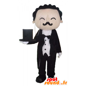 Butler mascotte, Butler, ben vestito - MASFR23973 - Umani mascotte