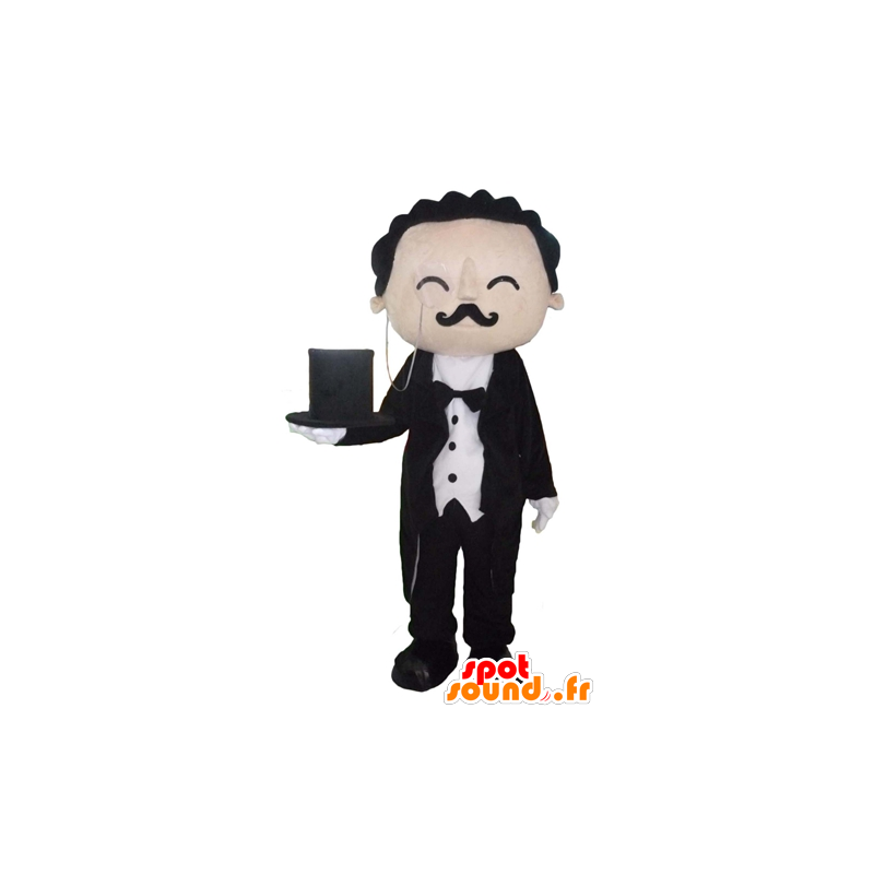 Butler mascotte, butler, gekleed - MASFR23973 - Human Mascottes