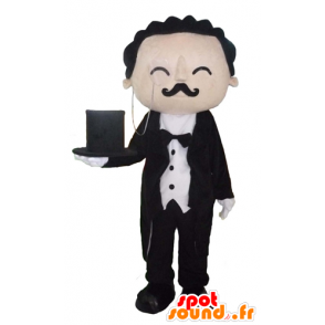 Butler mascotte, Butler, ben vestito - MASFR23973 - Umani mascotte