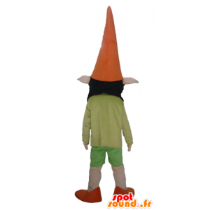 Leprechaun mascot elf with pointed ears, very smiley - MASFR23982 - Human mascots