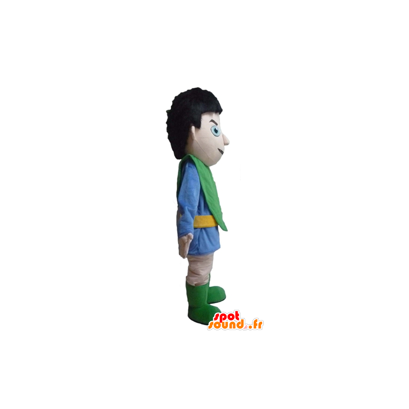 Ridder mascotte, blauw en groene uitrusting - MASFR23989 - mascottes Knights Ridder mascotte, blauw en groene uitrusting - MASFR23989 - mascottes Knights