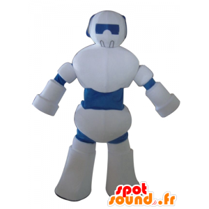 Mascote branca e robô azul, gigante - MASFR23995 - mascotes Robots