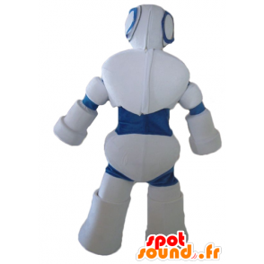 Blanco y azul de la mascota del robot, gigante - MASFR23995 - Mascotas de Robots