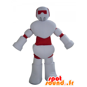 Vermelho da mascote e robô branco, gigante - MASFR23998 - mascotes Robots