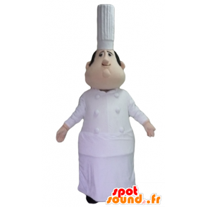 Cozinheiro chefe mascote, gordo e muito realista - MASFR23999 - Mascotes homem