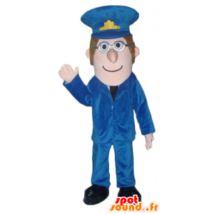 Zookeeper mascot, a man in uniform, police officer - MASFR24003 - Human mascots