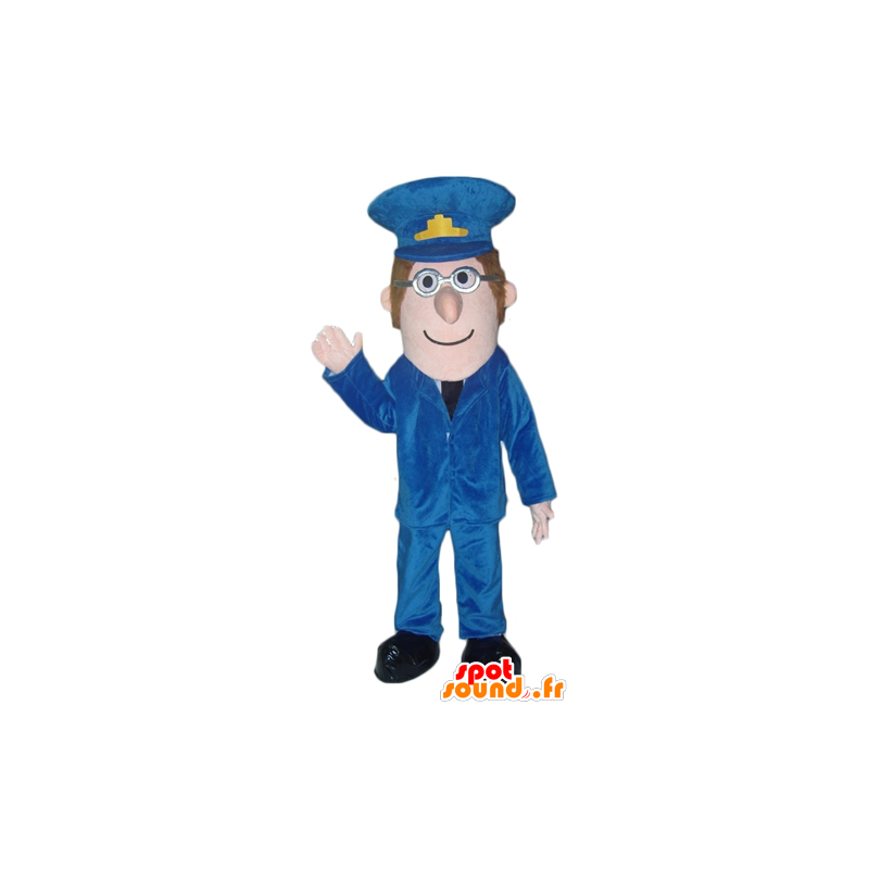 Mascotte de gardien de zoo, d'homme en uniforme, de policier - MASFR24003 - Mascottes Homme