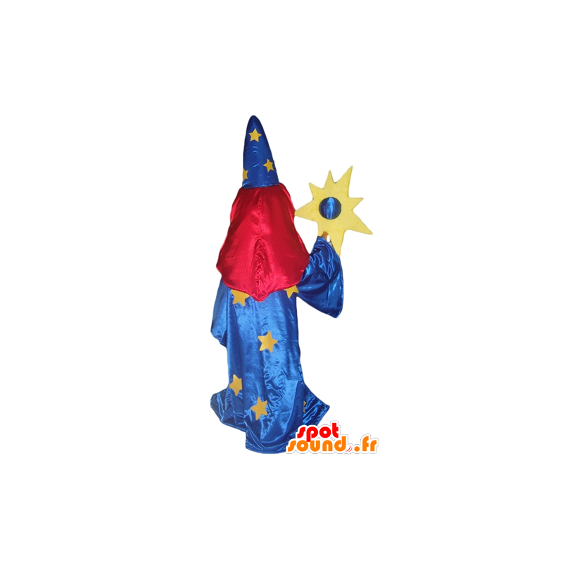 Mascot mágico no vestido azul, com um véu sobre os olhos - MASFR24013 - Mascotes humanos Mascot mágico no vestido azul, com um véu sobre os olhos - MASFR24013 - Mascotes humanos
