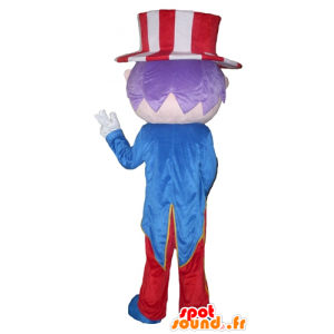 Mascot showman, med en dress og en lue - MASFR24015 - Man Maskoter