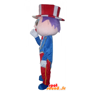 Maskot showman s obleku a klobouku - MASFR24015 - Man Maskoti