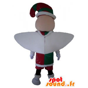 Fairy Mascot, pixie, ubrany czerwony, zielony i biały - MASFR24018 - Fairy Maskotki