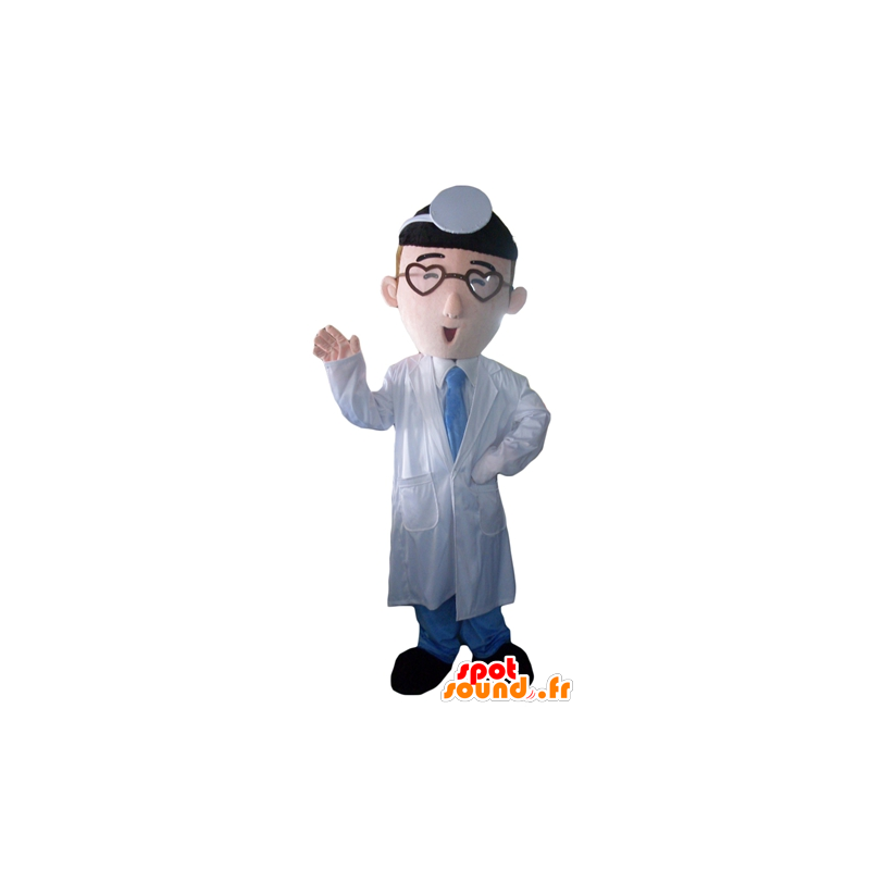 Mascotte doctor to doctor in a white coat - MASFR24019 - Human mascots