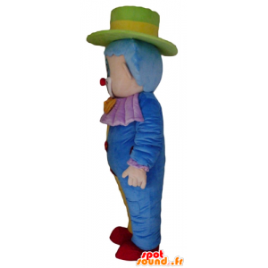 Maskot vícebarevný klaun, sladké a roztomilé - MASFR24020 - maskoti Circus