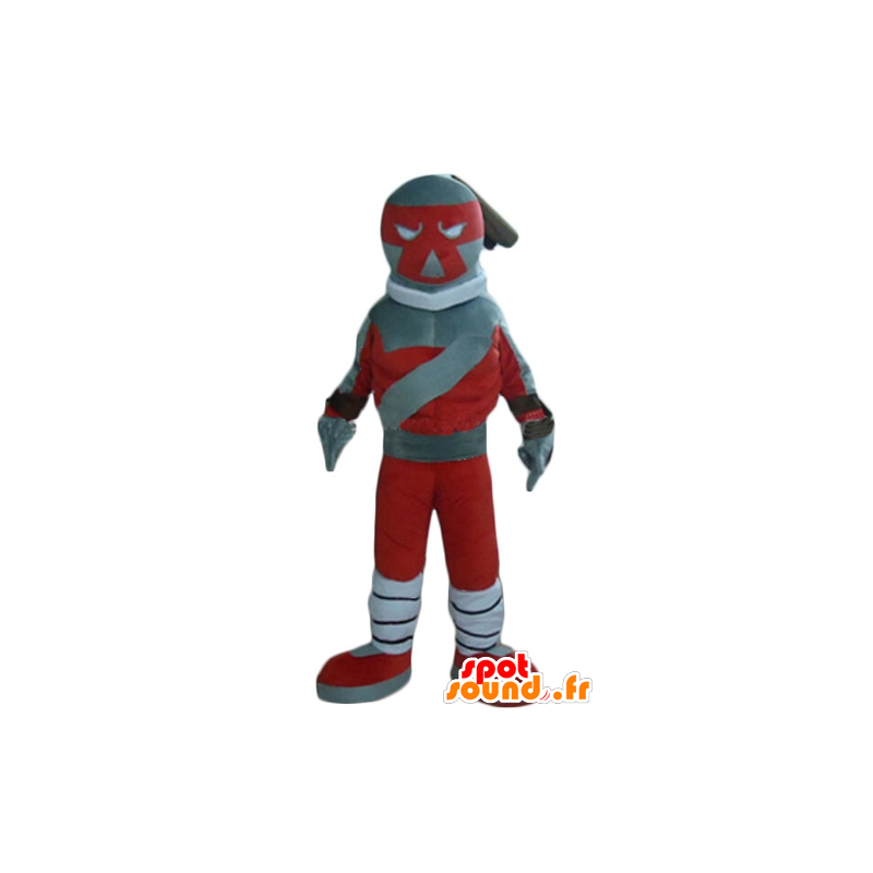 Toy mascot, red and gray robot - MASFR24032 - Mascots of Robots