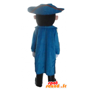 Soldaat Mascot, vintage blauwe en gele outfit - MASFR24036 - mascottes Soldiers