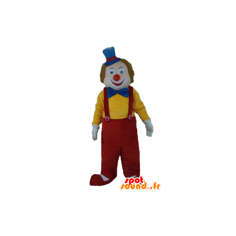 Mascota del payaso multicolor, sonriente y lindo - MASFR24038 - Circo de mascotas