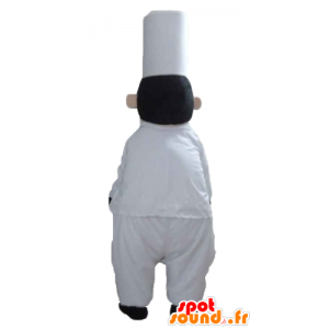 Chef mascotte con un cappello e un paio di baffi - MASFR24041 - Umani mascotte