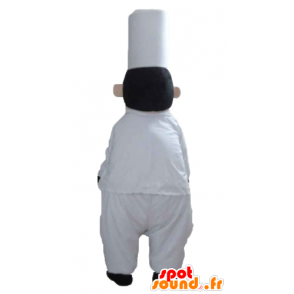 Chef mascotte, met een hoed en een snor - MASFR24041 - man Mascottes