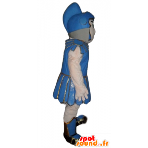 Gladiator maskot, i traditionella blå kläder - Spotsound maskot