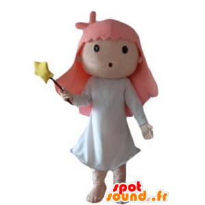 Liten jente maskot, eventyr, magiker - MASFR24048 - Fairy Maskoter