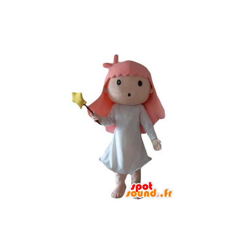 Meisje mascotte, fee, tovenaar - MASFR24048 - Fairy Mascottes